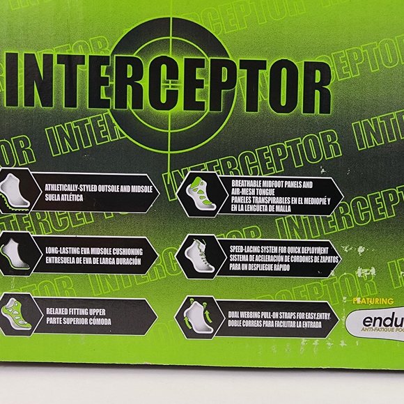 Men's Interceptor Wyatt Black Tactical Boot 6" Soft Toe EnduroPro Anti-Fatigue - Picture 3 of 10